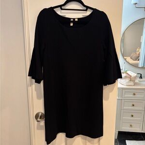 Anthropologie Black Knit Shift Dress